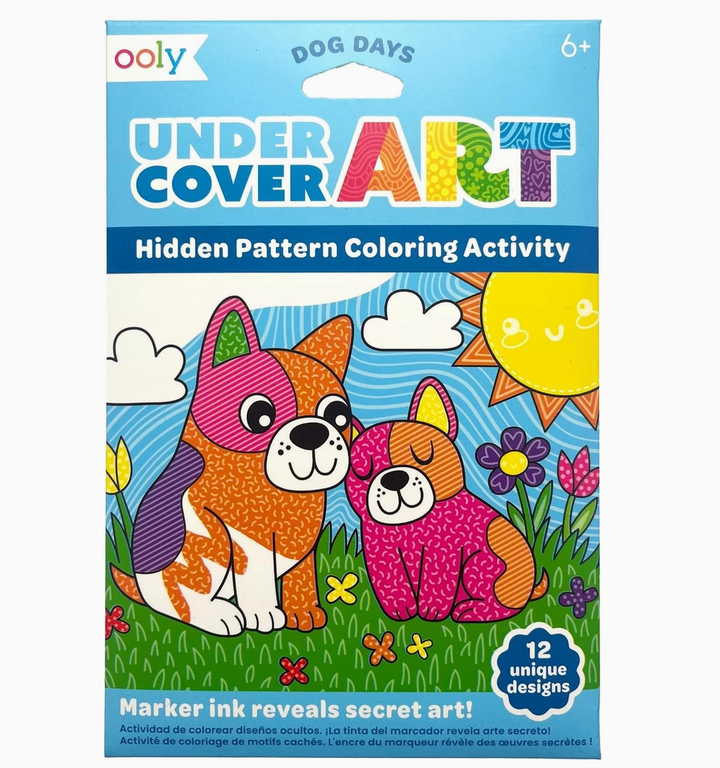 Ooly - Uncover Hidden Art Patterns Coloring Activity - Dog Days