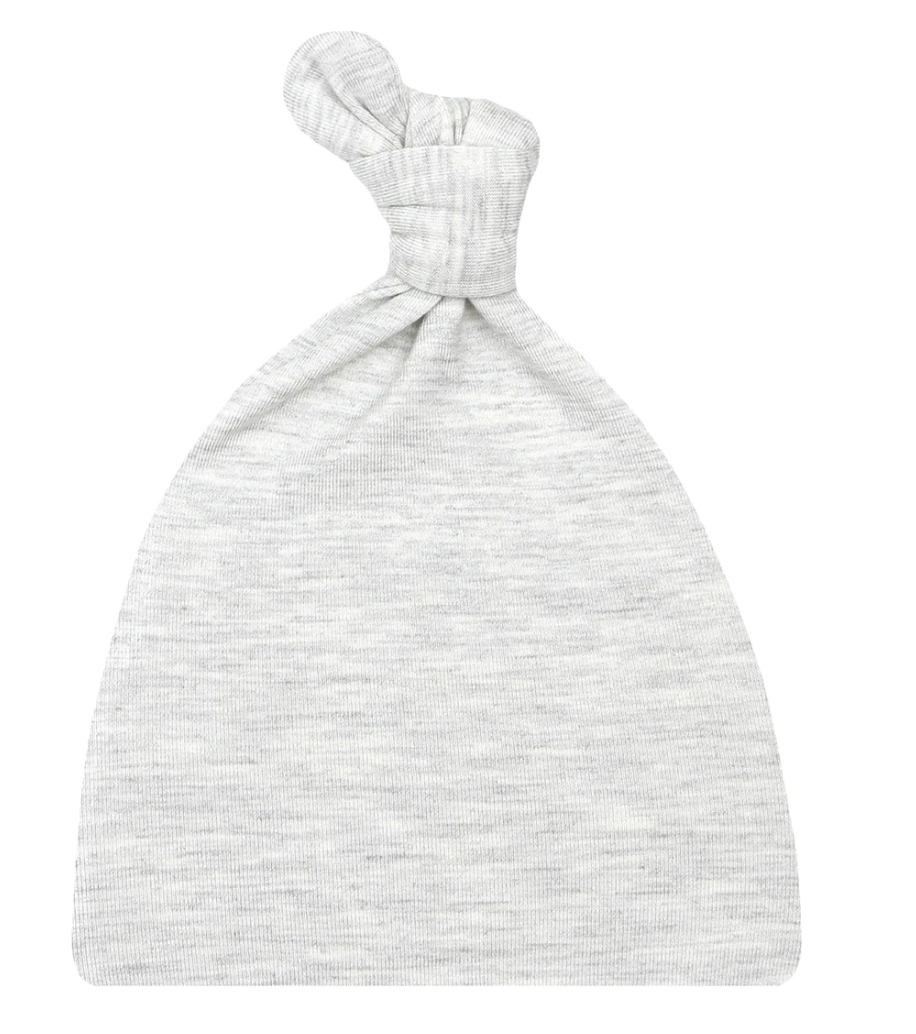 Lou Lou & Co - Infant Asher Knotted Hat in Heather Grey