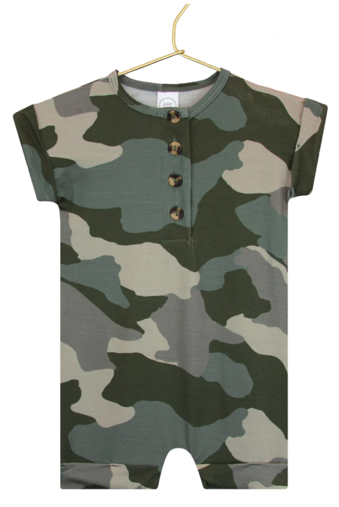 Lou Lou & Co - Infant Roger Romper in Camo