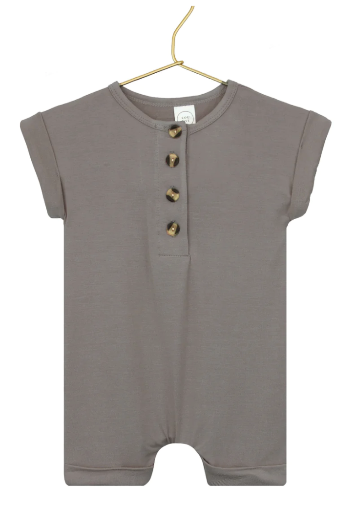 Lou Lou & Co - Infant River Romper in Stone Grey