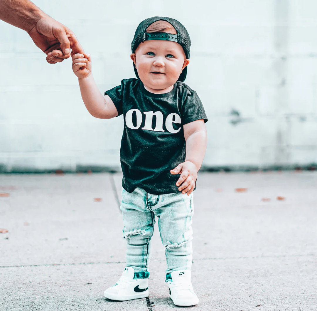 Lenox James - First Birthday Tee in Black