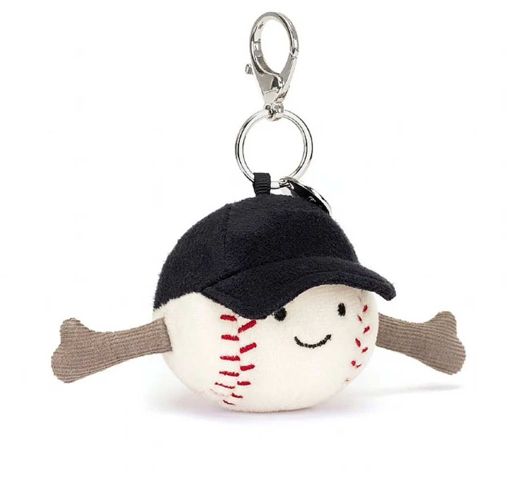 Jellycat - Amuseable Sports Baseball Bag Charm - 5"
