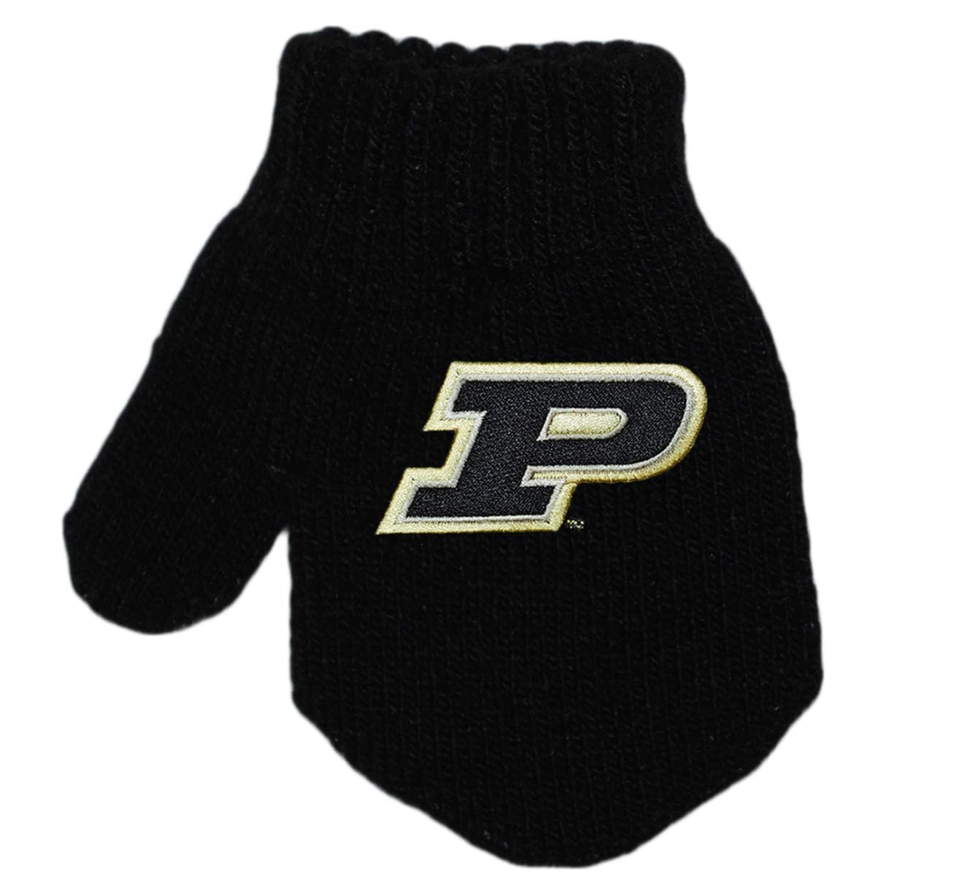 Purdue University Baby/Toddler Mittens in Black