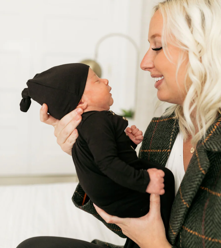 Lou Lou & Co - Infant Peyton Top + Bottom Set in Black