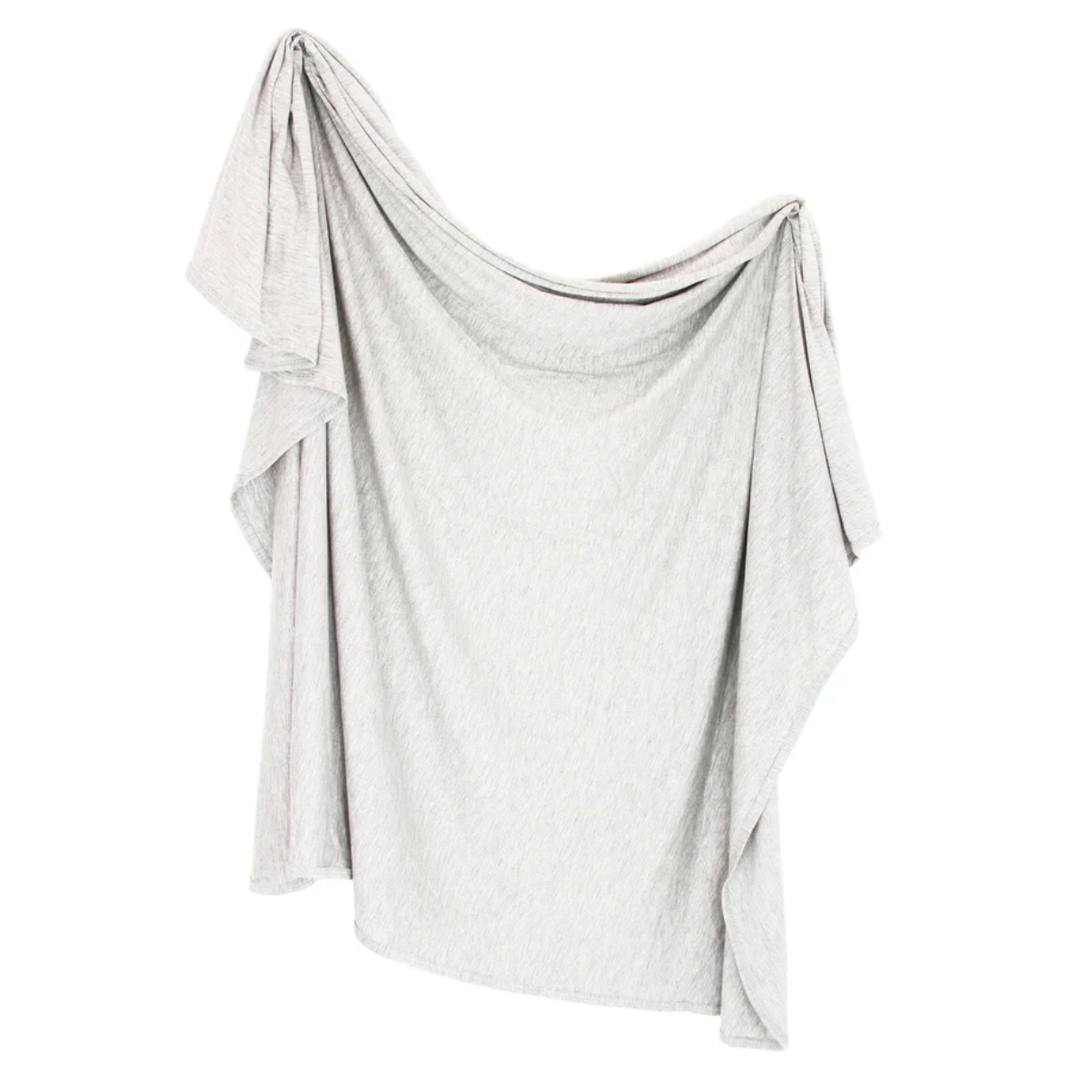 Lou Lou & Co - Asher Swaddle Blanket in Heather Grey