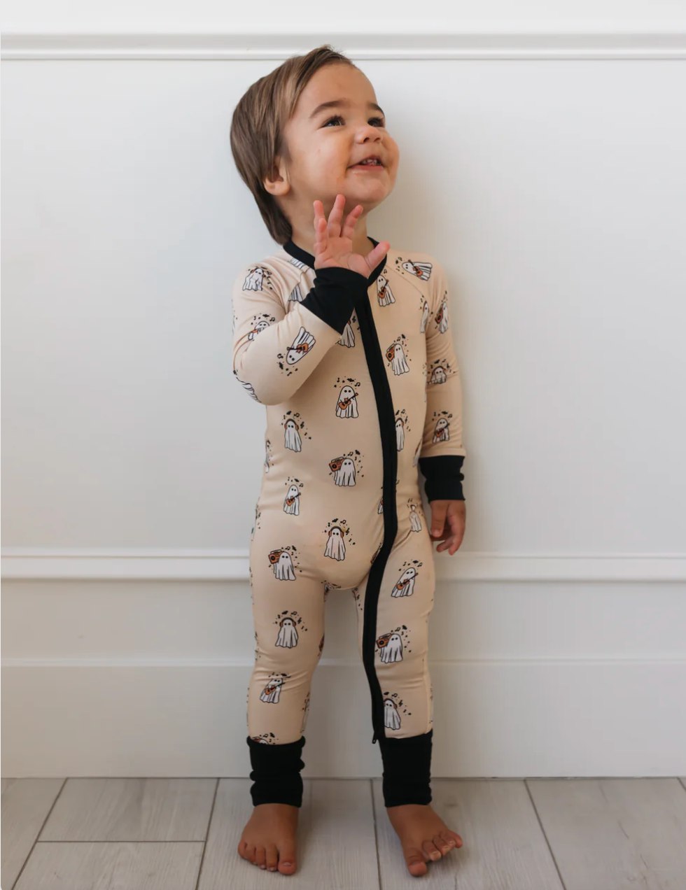 In My Jammers -DJ BooMBox Romper in Black (0-3mo and 9-12mo)