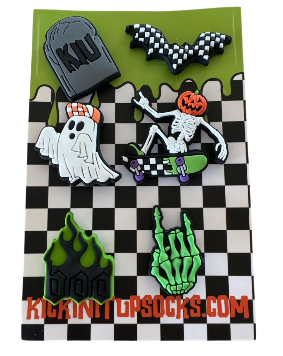 Kickin It Up - Spooky Vibes Shoe Charms (6 charms)