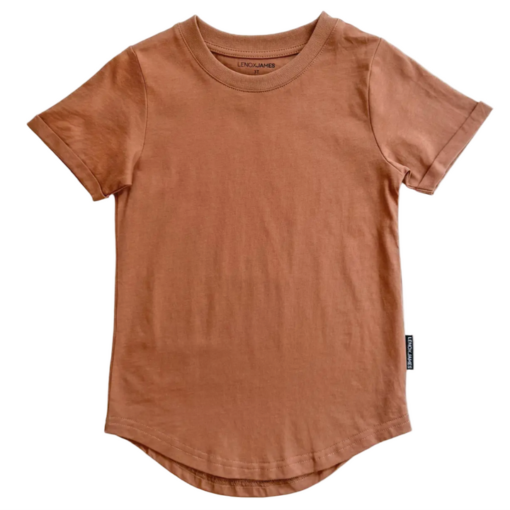 Lenox James - Basic Tee in Rust