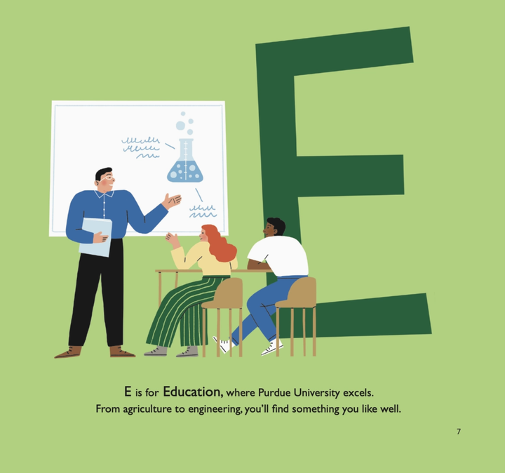 Purdue University A to Z Book by Mary Voelker - Hard Cover