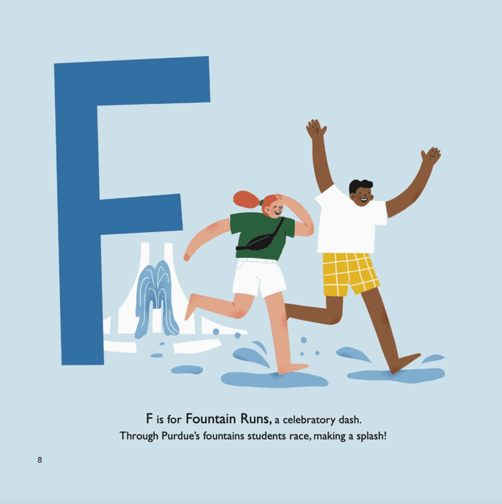 Purdue University A to Z Book by Mary Voelker - Hard Cover