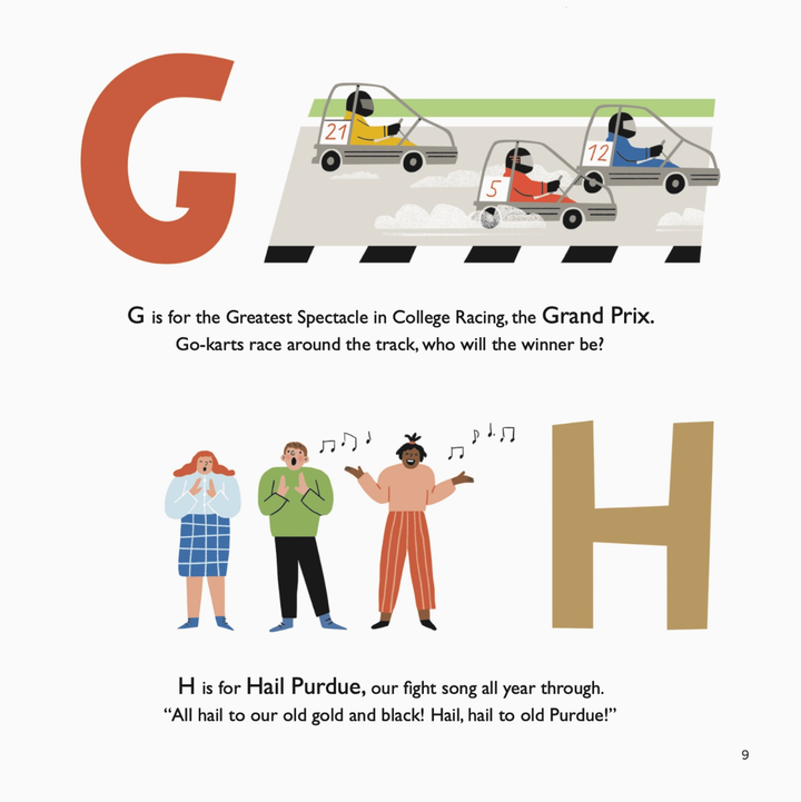 Purdue University A to Z Book by Mary Voelker - Hard Cover