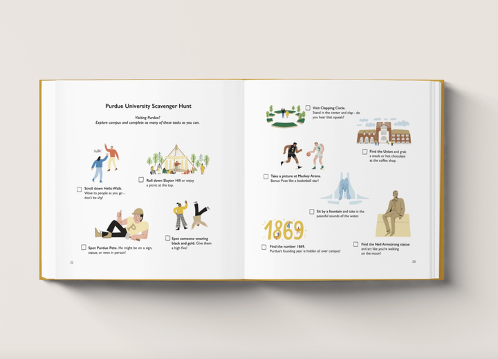 Purdue University A to Z Book by Mary Voelker - Hard Cover