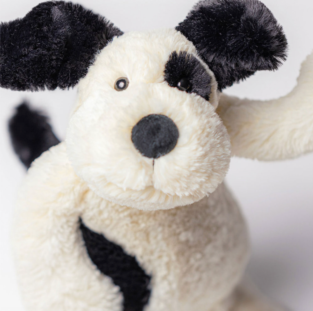 Jellycat - Bashful Black/Cream Puppy - 12"