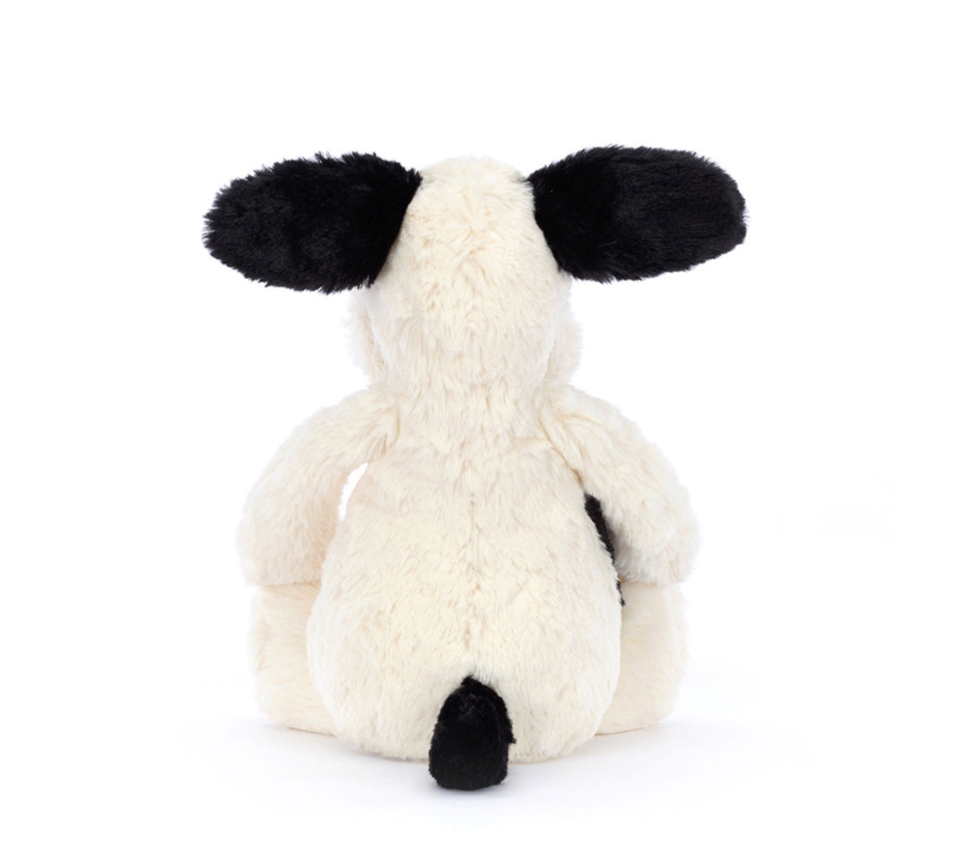 Jellycat - Bashful Black/Cream Puppy - 12"