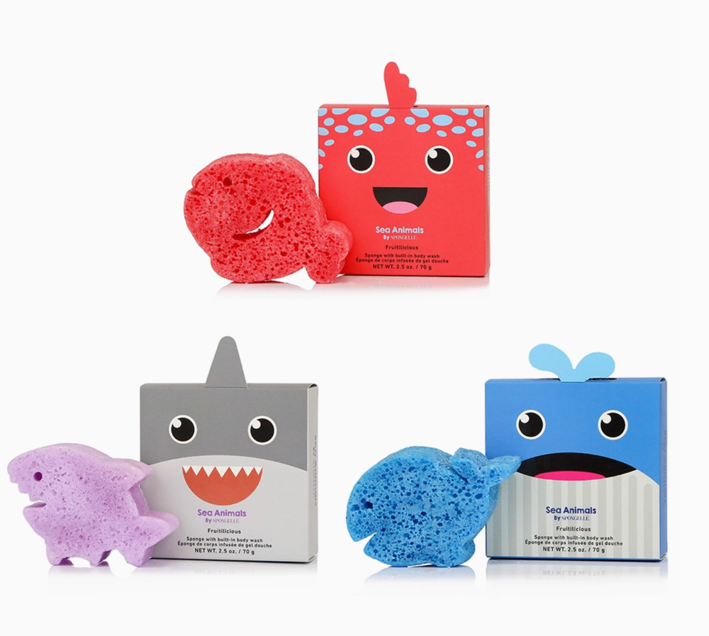 Spongelle Sea Animals bodywash infused buffers for kids