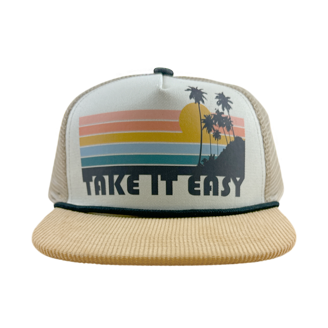 Tiny Whales - Take It Easy Trucker Hat in Sunshine/Natural