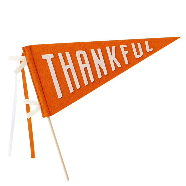 Thankful thanksgiving felt banner centerpiece