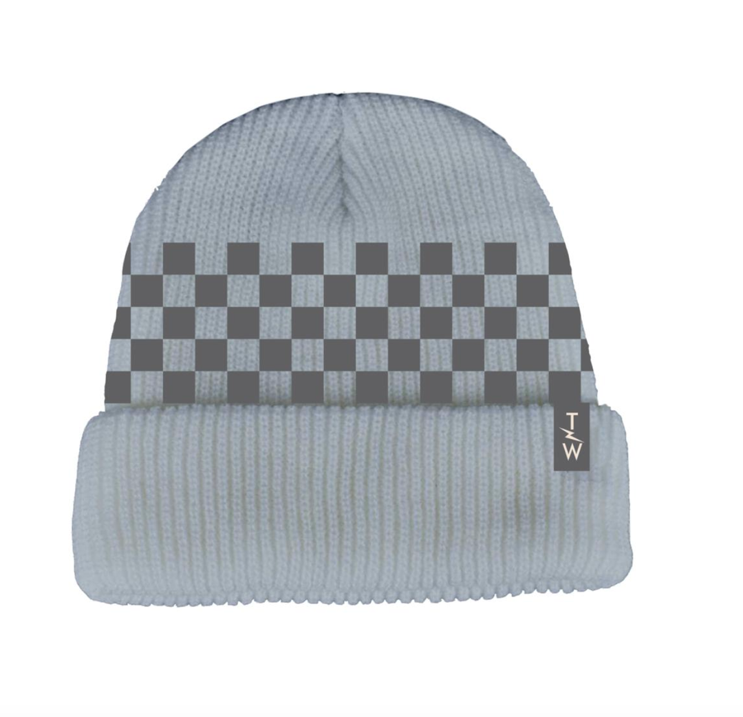 Tiny Whales check it beanie in ocean