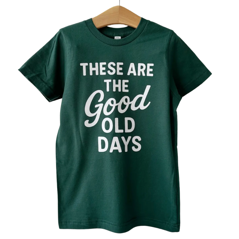 Wishing Elephant These are the Goold Old Days kids tshirt