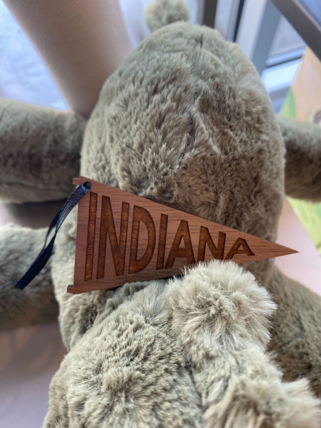 Left Grain - Indiana Mini Wood Pennant