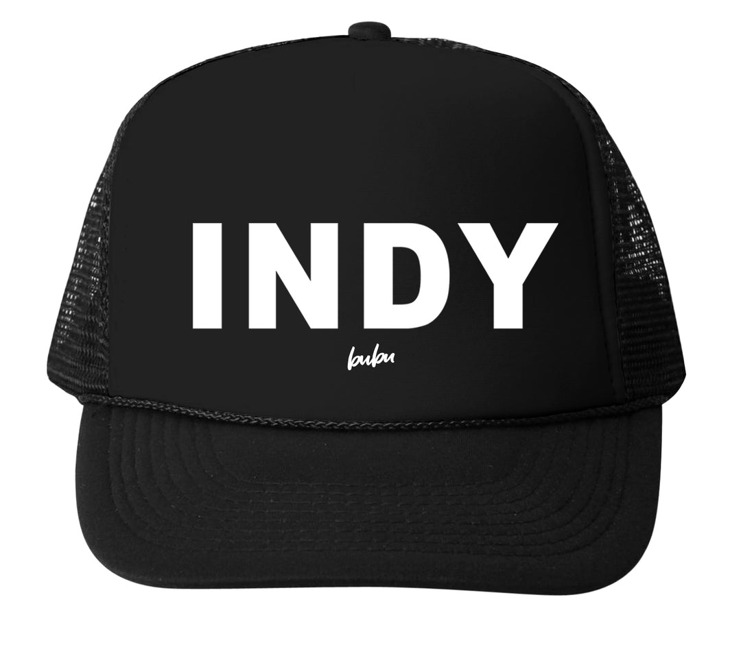 Bubu - Baby/Toddler/Kids Trucker Hats - INDY in Black