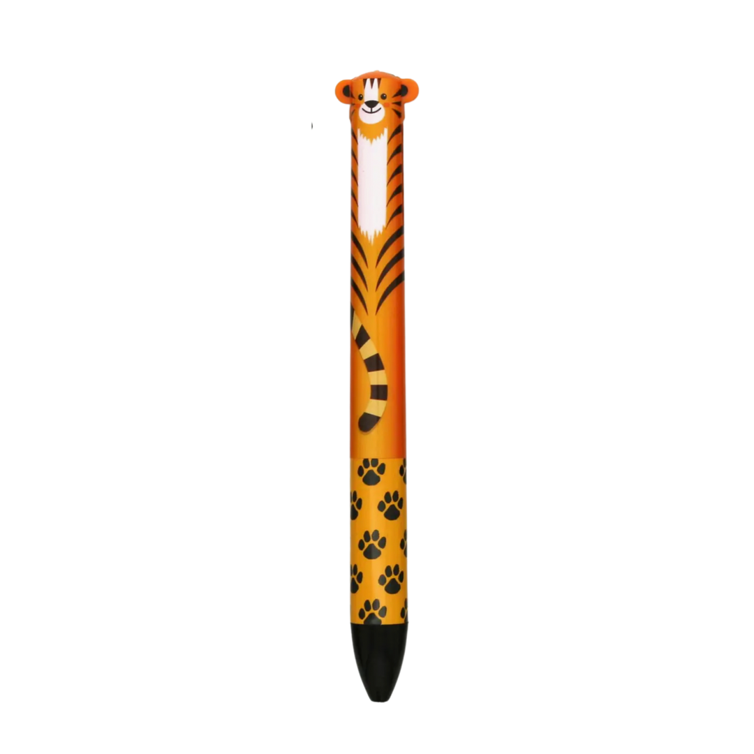Snifty - Twice As Nice Cute Creatures Two-Color Click Pen - 6 Styles