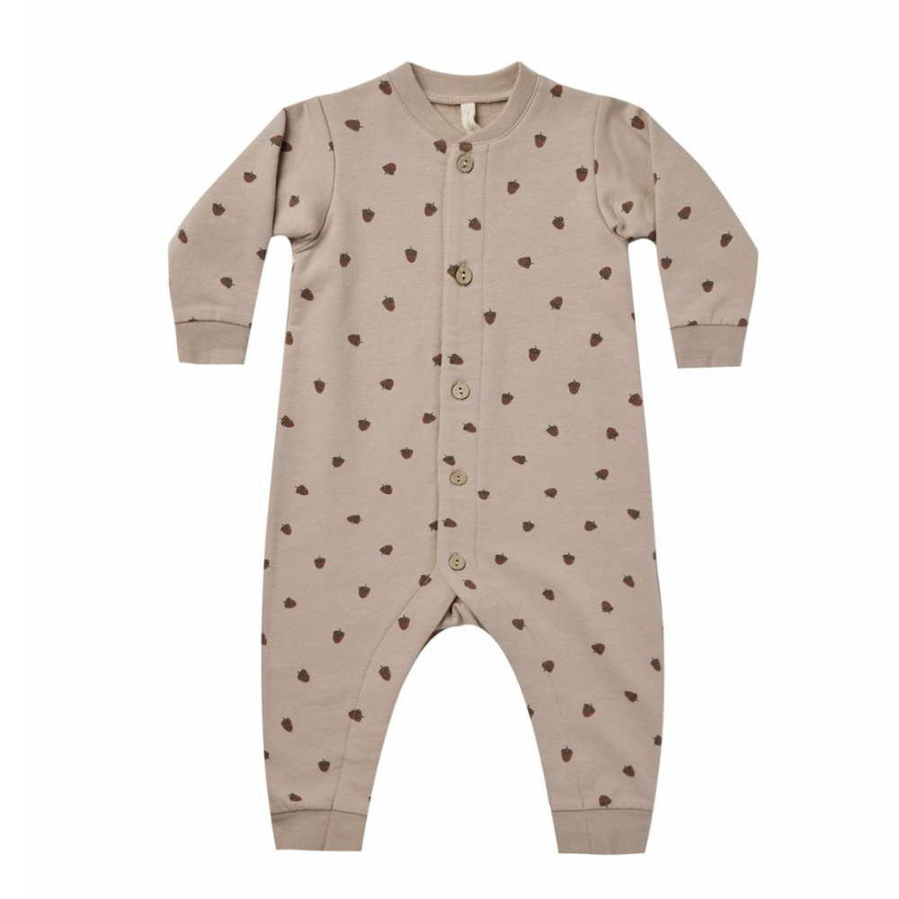 Quincy Mae fleece jumpsuit in acorn