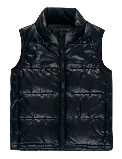 Boys black puffer vest sales