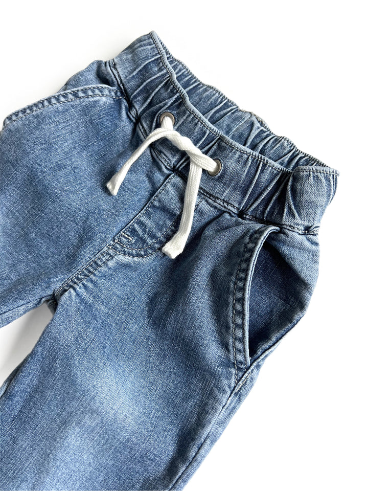 Little Bipsy - Chino Joggers in Blue Denim (4/5)