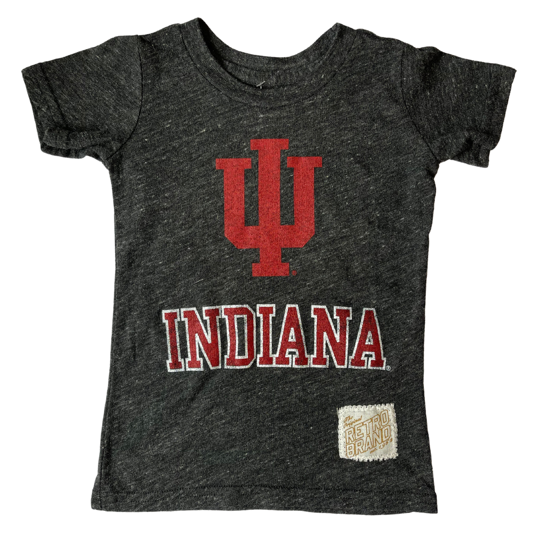 Retro Brand - IU Indiana SLIM Tee in Charcoal