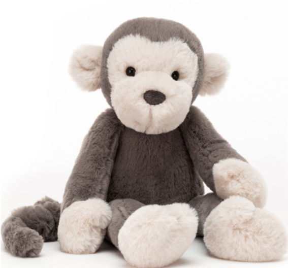 Jellycat Snugglet Brodie Monkey