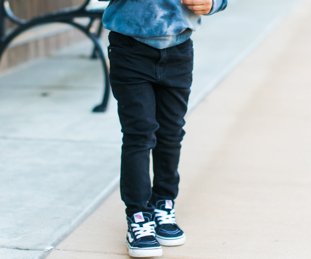 boys black skinny jeans