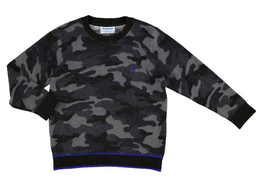 Boys top camo sweater