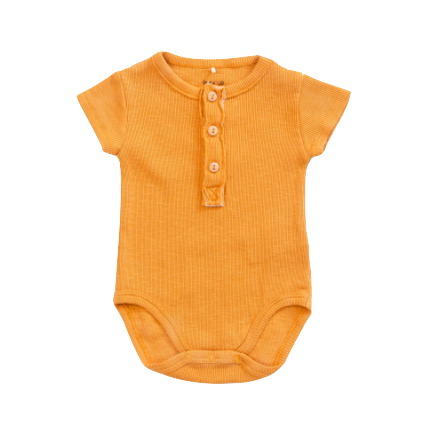 Play Up mustard henley onesie