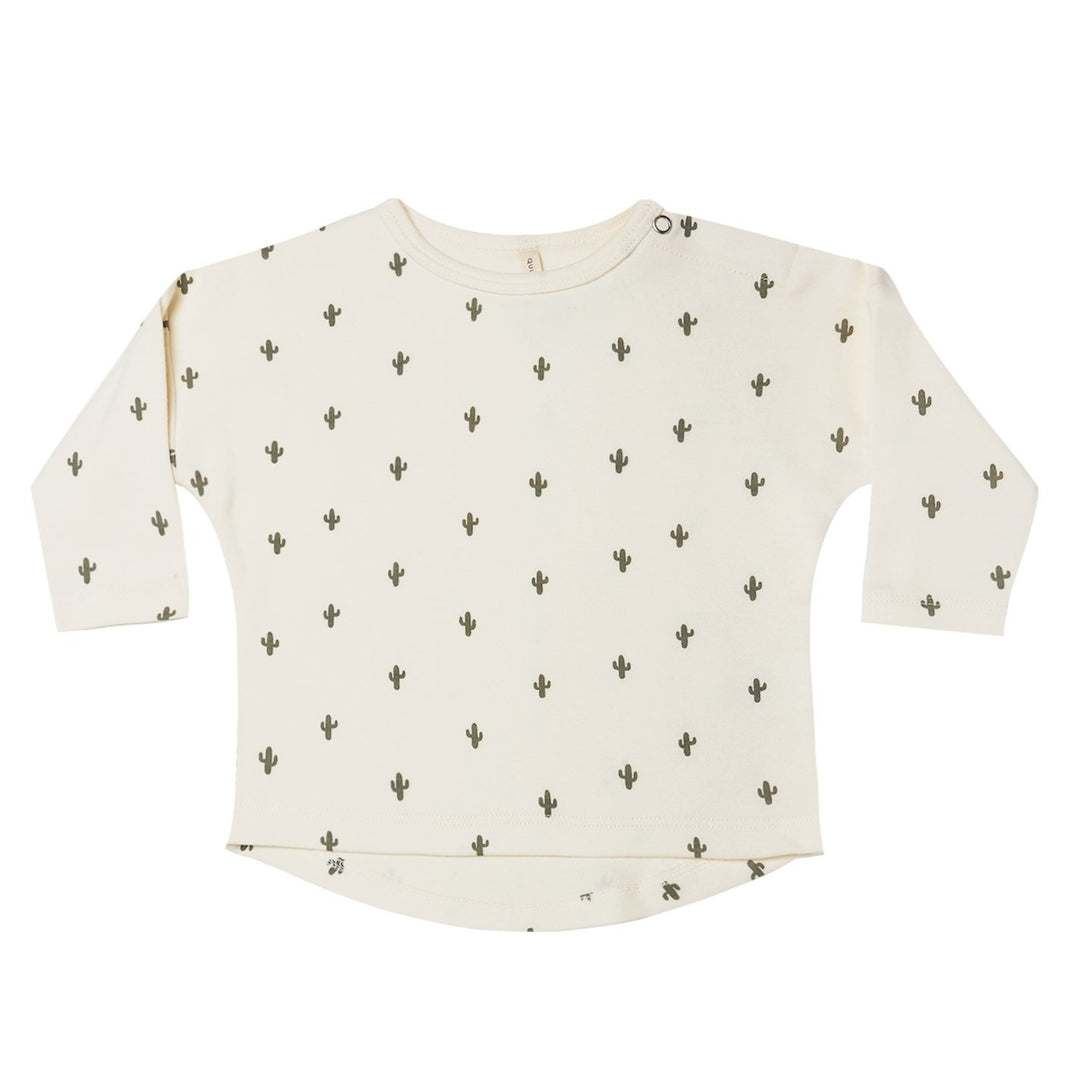 Quincy Mae cactus long sleeve tee