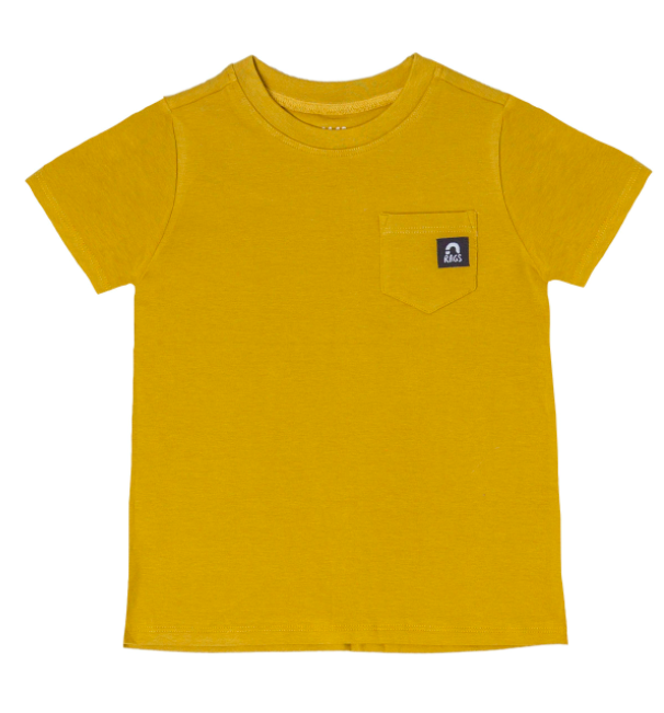 Rags Essentials pocket tee olive oil