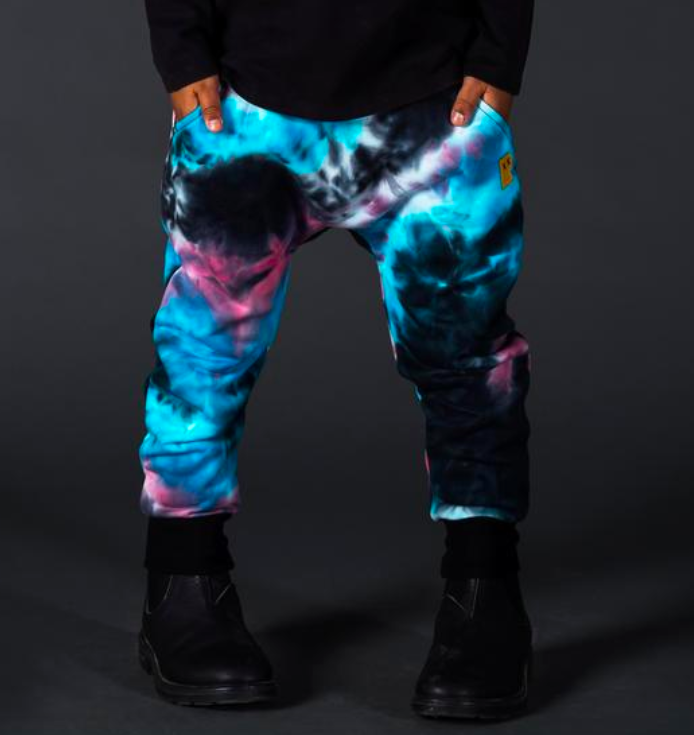 Rock Your Kid Tie Dye Ninja Jogger Pants in Multi Color Roman