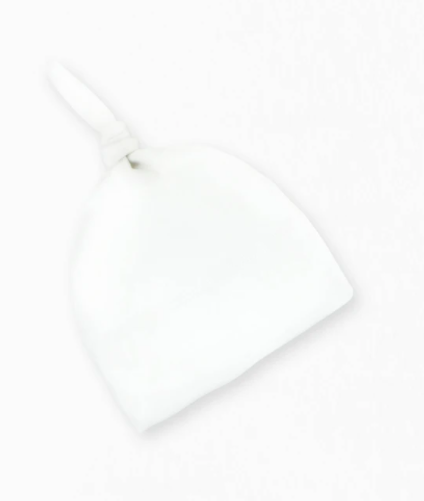 Colored Organics Knot Hat white
