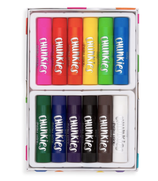 Ooly - Chunkies Classic Paint Sticks Pack of 12