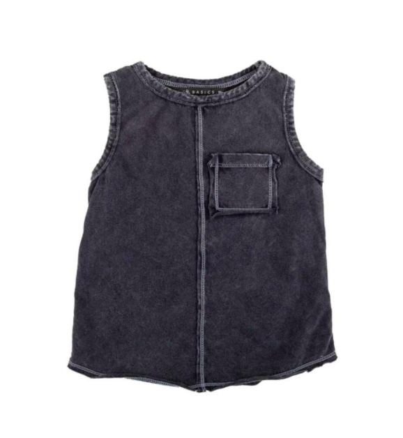 Miki Miette boys keegan tank in black