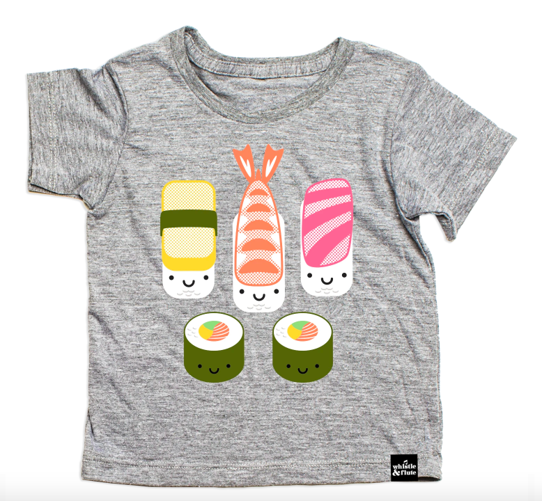 Whistle & Flute Kawaii sushi tee