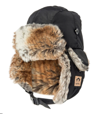 Appaman - Benji Faux Fur Winter Hat in Black