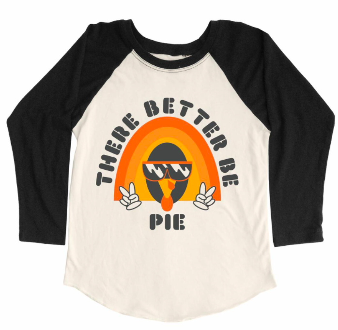 Tiny Whales There Better be Pie raglan