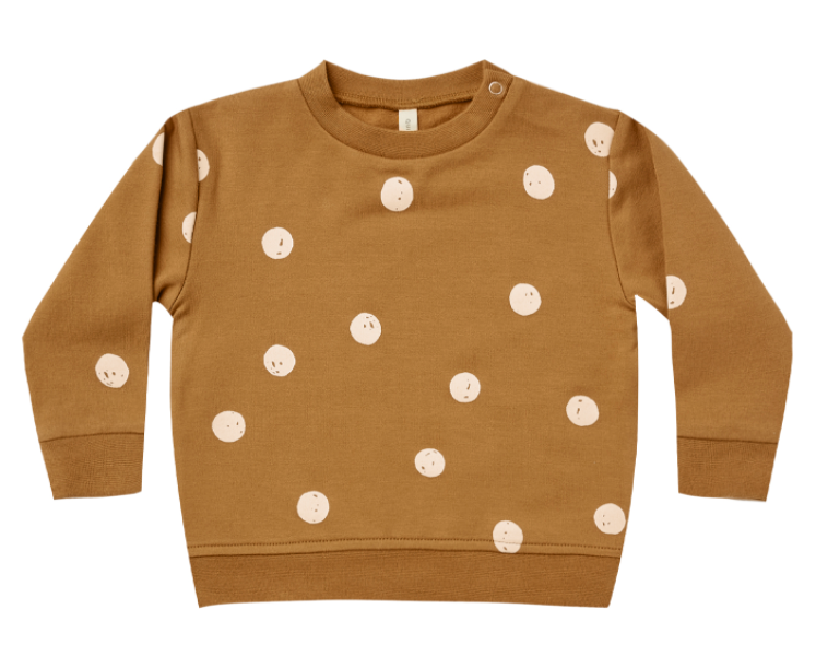 QUincy Mae polka dot sweatshirt