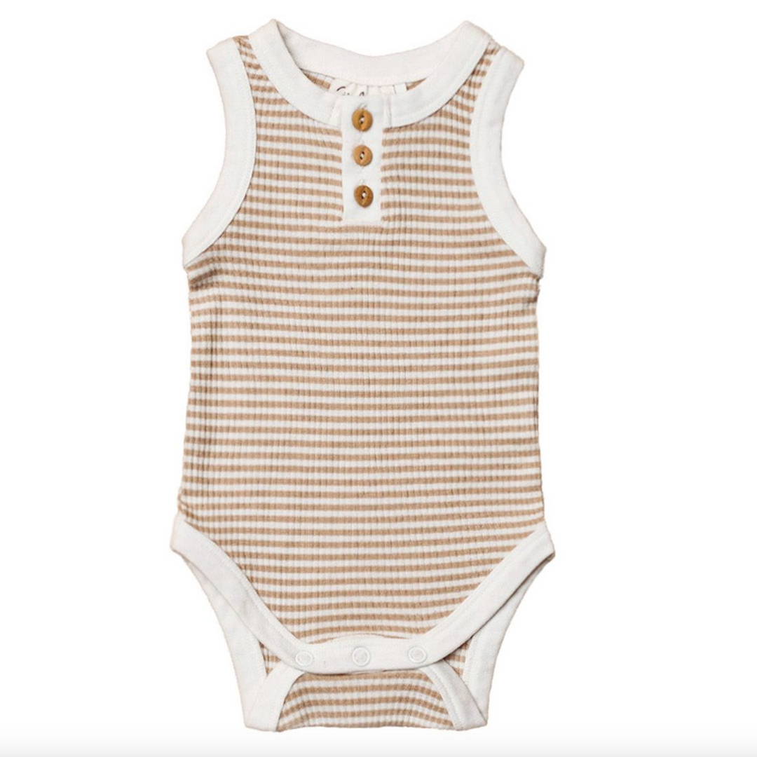City Mouse henley tank onesie
