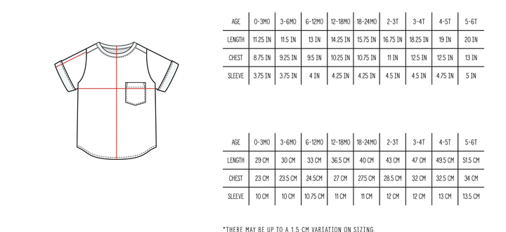 Little Bipsy - Basic Bamboo Pocket Tee in Off-White