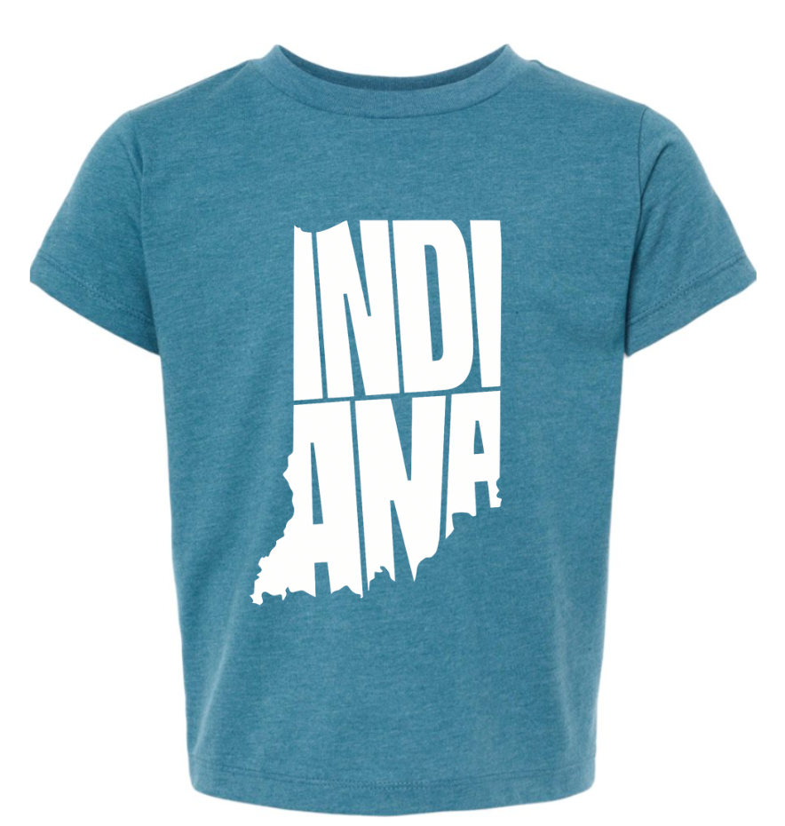 Roman & Leo - Vintage-Style Indiana Tee in Heather Teal