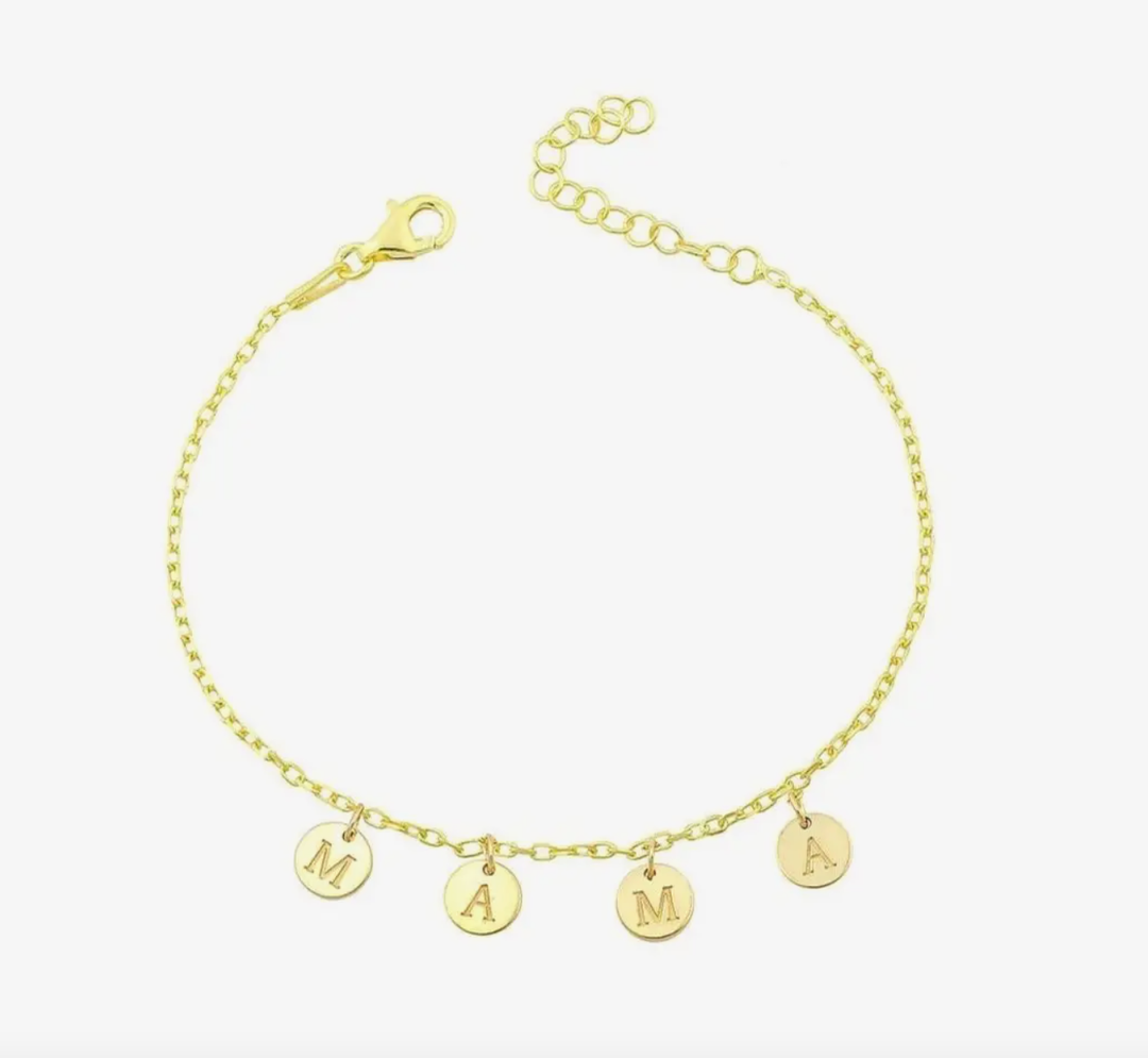 The Sis Kiss - Mama Coin Charm Bracelet