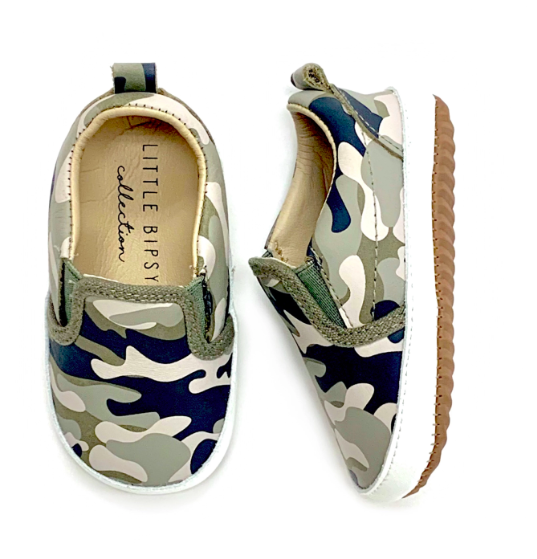 Little Bipsy Baby Slides in Camo Roman Leo Roman Leo Cool Trendy Boys Clothes