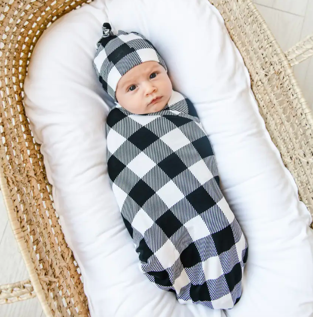 Buffalo check swaddle top